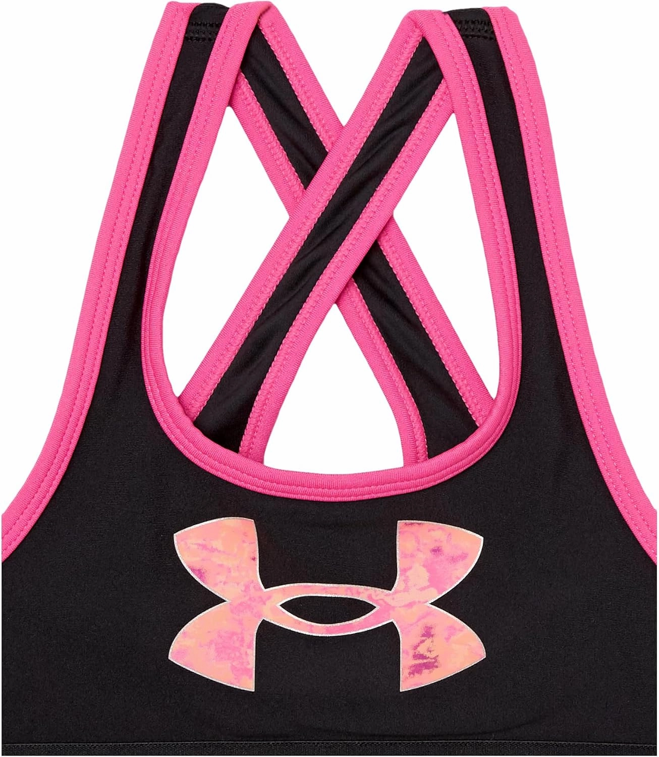 Under Armour Girls' Mid Impact Crossback Graphic Bra