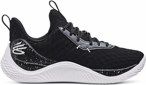 Under Armour Unisex Curry Flow 10 Team Basketball Shoes - UA Flow Cushioning Technology 15/16.5 Black/White