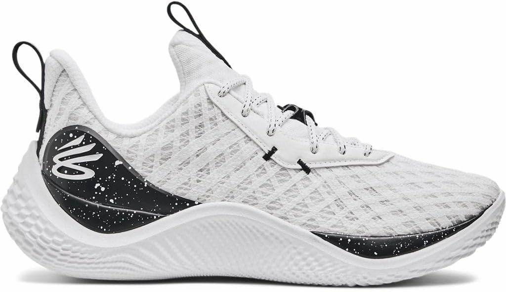 Under Armour Unisex Curry Flow 10 Team Basketball Shoes - UA Flow Cushioning Technology 8/9.5 White