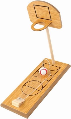 Vaguelly Mini Wooden Basketball Game Set Portable Tabletop Sports for Indoor Outdoor Fun Relief Desktop Game for Adults Compact Design for Travel Office