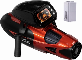 Vapor Pump-Jet Underwater Scooter 3 Gear Speed 60 Minutes 6.21mph 46lbf for Free Diving Scuba Diving Snorkeling Recreational Toys for Yachts and Boats