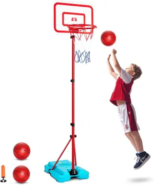 VEVOR Indoor Basketball Hoop for Kids, Indoor and Outdoor Backyard Sport Game, Toddler Basketball Toys for Kids 3-8 Years Old, Boys and Girls