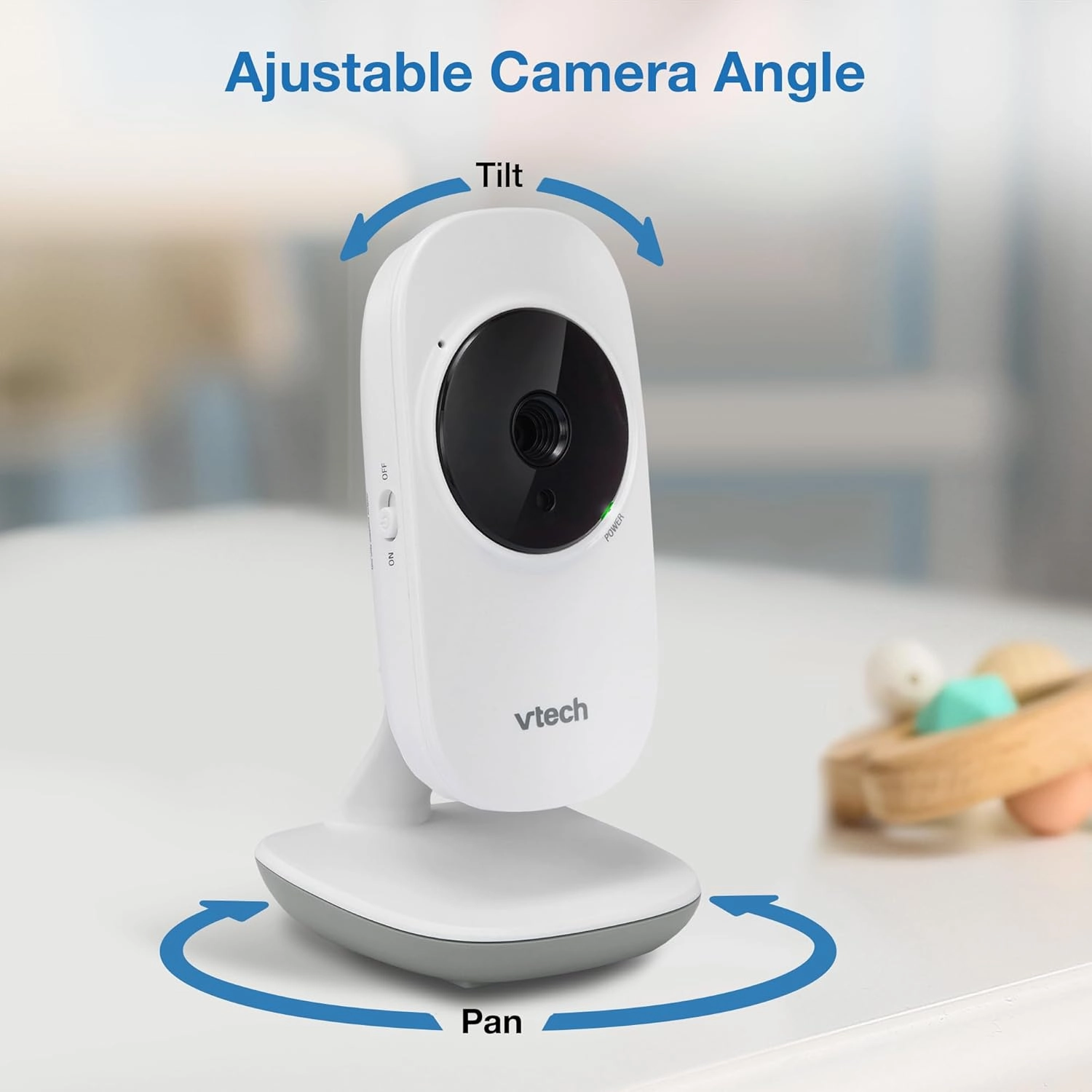 VTech VM819 Baby Monitor with Camera and Audio, 2.8” Screen Portable Baby Camera, Night Vision, 2-Way Audio, Temperature Sensor and Lullabies, Secure Transmission No WiFi, Ideal for Baby/Elderly/Pet