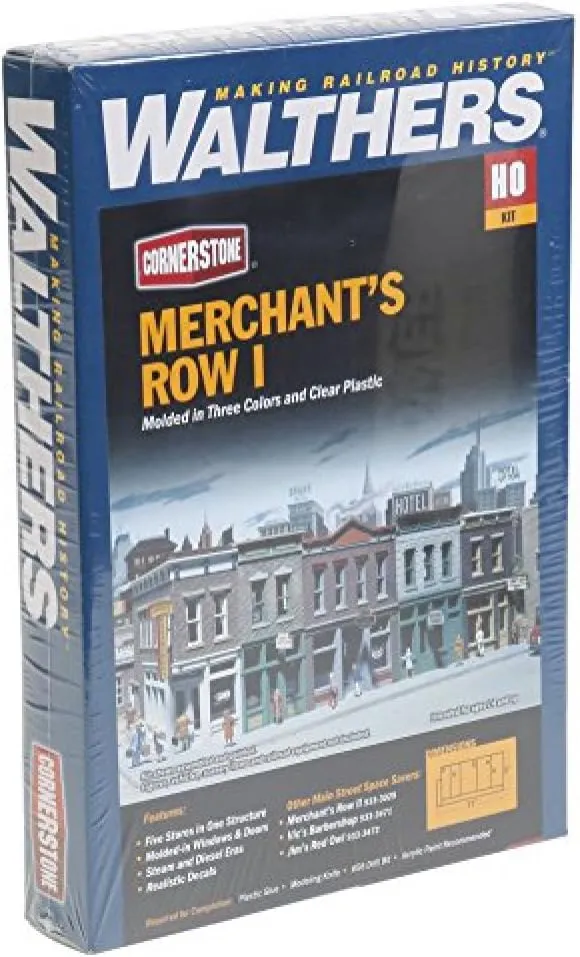 Walthers Cornerstone Series Kit HO Scale Merchant's Row I