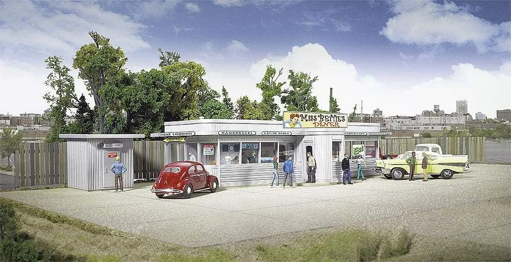 Walthers Cornerstone Series Kit HO Scale Miss Bettie's Diner