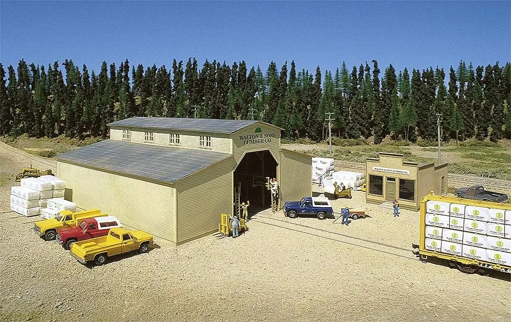 Walthers Cornerstone Series Kit HO Scale Walton & Sons Lumber Company
