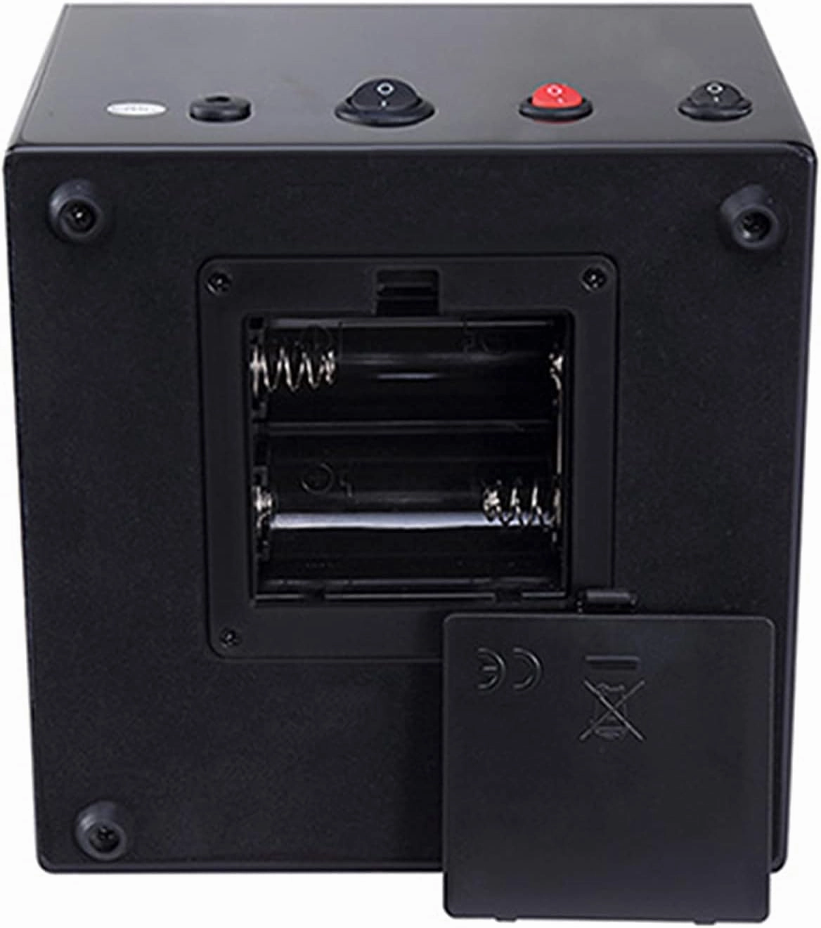Watch Winder Watch Winder Box for Automatic Watches Or Compatible with Couple Size Double Wood Watch Storage Display Case with Blue Led Backlight AC Or Battery Powered Quiet Japane