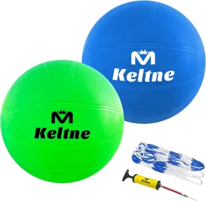 Water Volleyball for Pool, 8 Inch Waterproof PVC Pool Volleyball Ball with Air Pump for Swimming Pools, Pool Toy for Pool Entertainment and Lawn Beach Volleyball Games