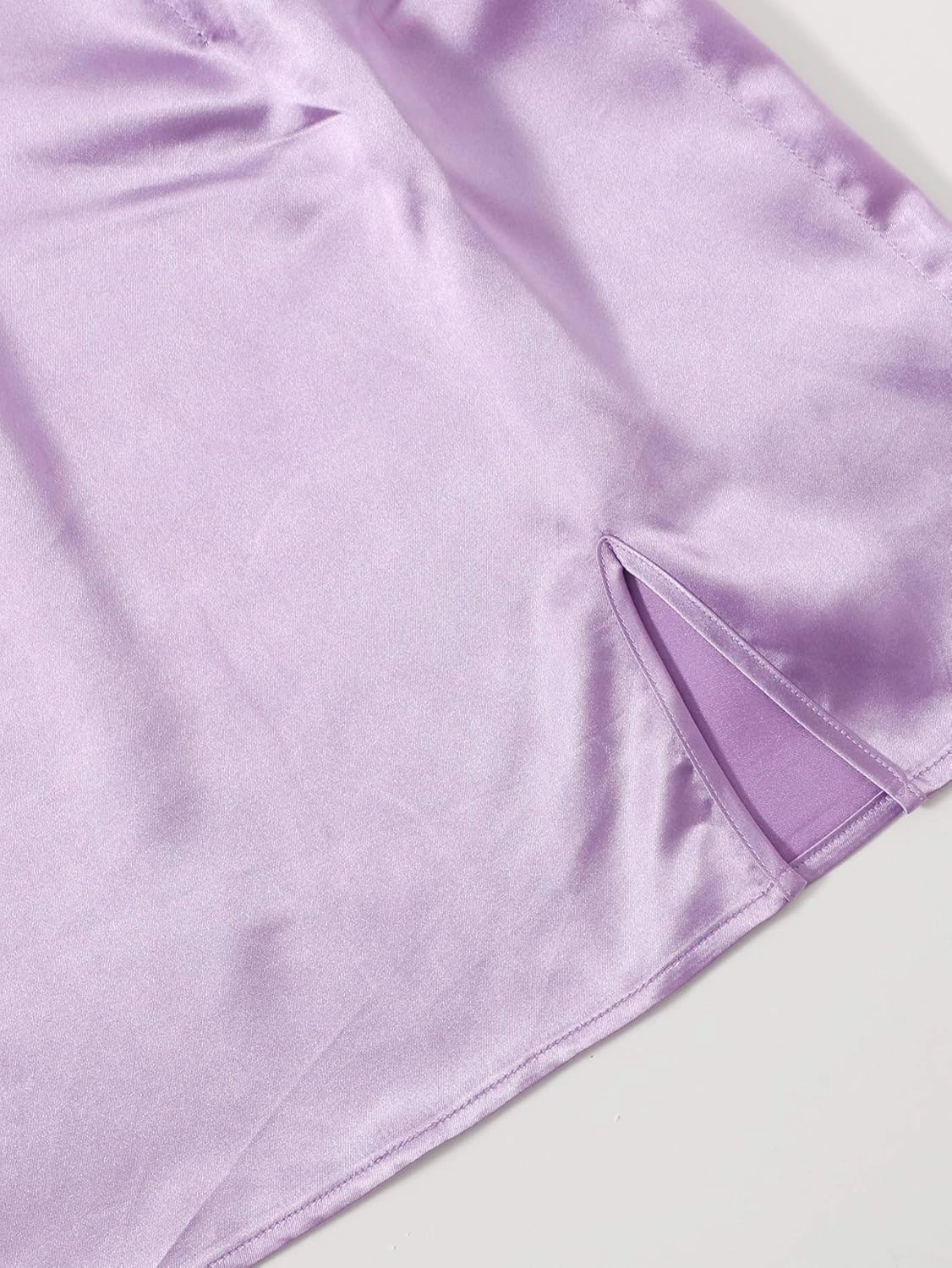 WDIRARA Women's Summer Solid Split Hem Zip Back Mini Workwear Skirt