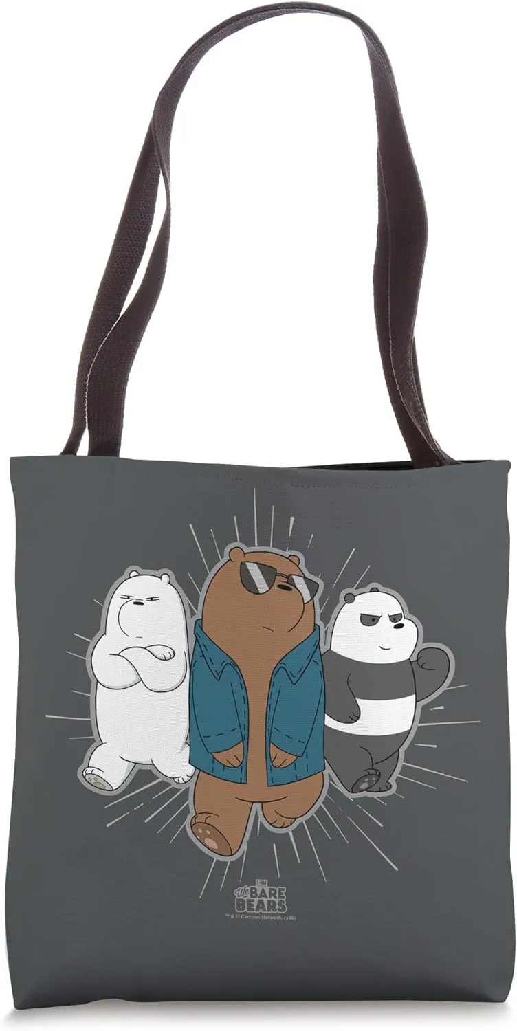 We Bare Bears Jacket Tote Bag