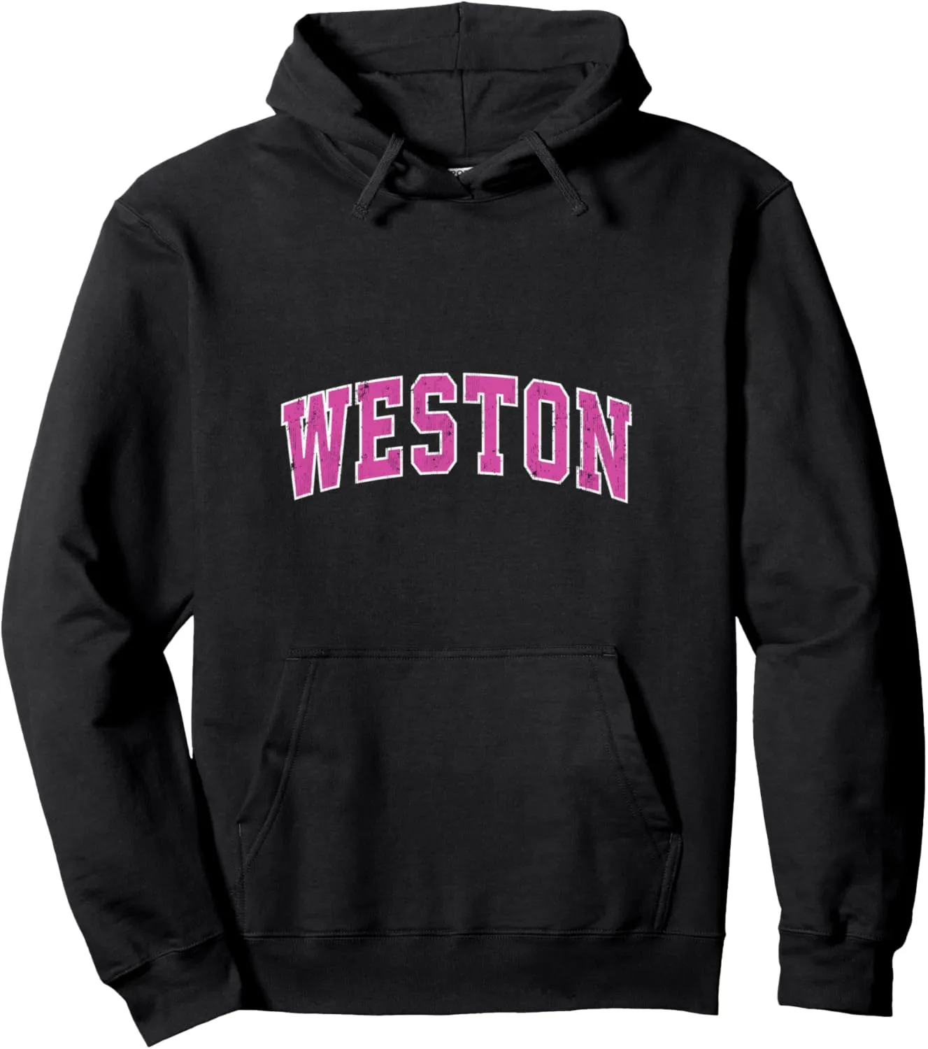 Weston Massachusetts MA Vintage Sports Design Pink Design Pullover Hoodie