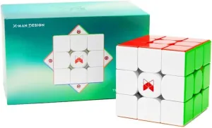 Willking QY X Man Tornado V4 M Pioneer UV Coated (with Adjustable MagLev), 2024 Top Config. 3x3 Magnetic Speed Cube, 3-mag. Edge Positioning, Super Smooth and Fast, V4M Magic Cloth UV Glossy