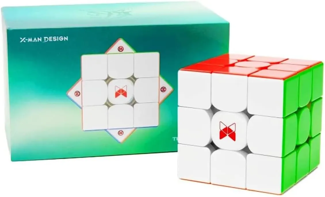 Willking QY X Man Tornado V4 M Pioneer UV Coated (with Adjustable MagLev), 2024 Top Config. 3x3 Magnetic Speed Cube, 3-mag. Edge Positioning, Super Smooth and Fast, V4M Magic Cloth UV Glossy