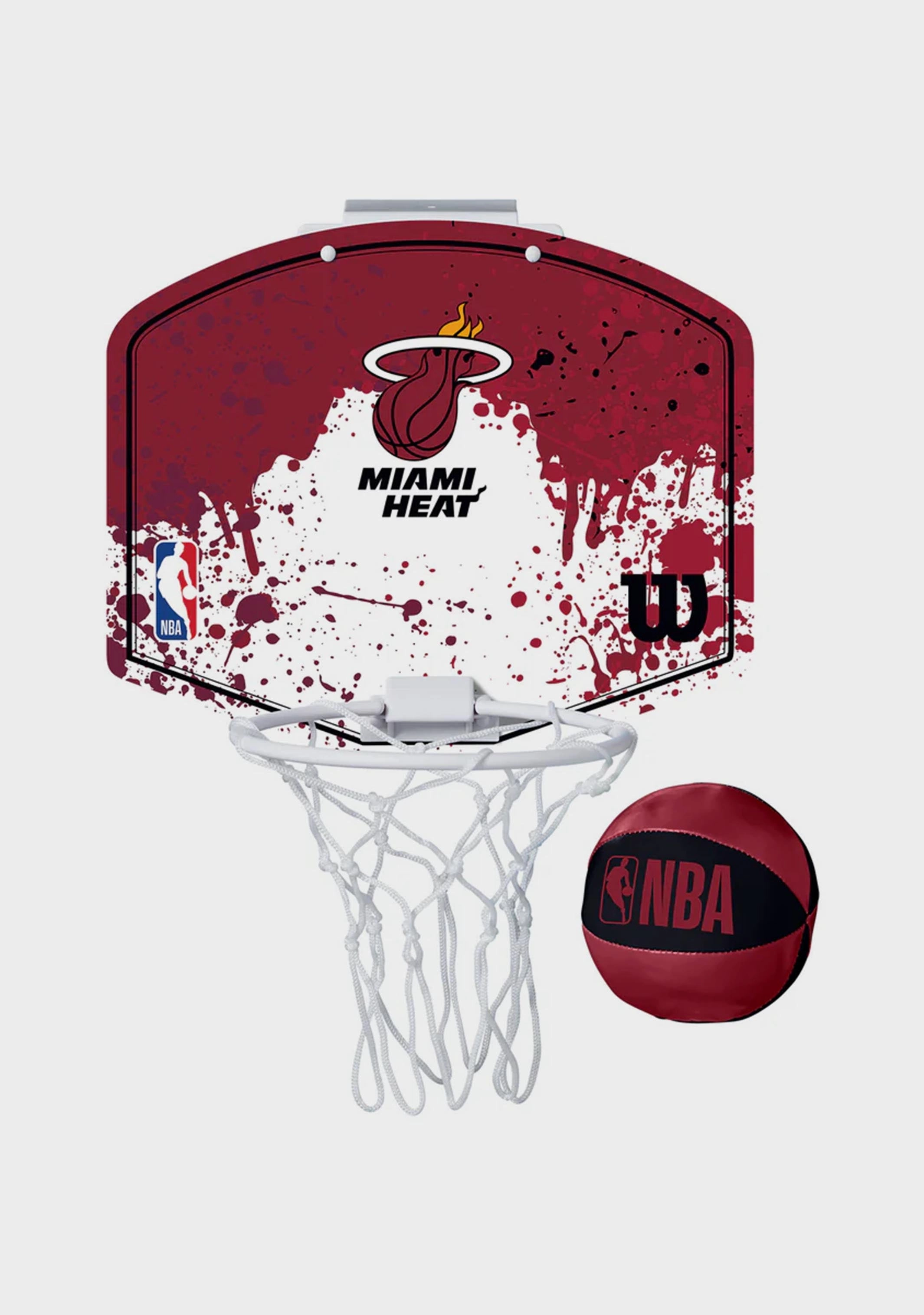 Wilson NBA Team Mini Basketball Hoop Miami Heat
