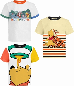 Winnie The Pooh Graphic T-Shirt (Sets) Tigger Eeyore Piglet Rabbit Roo Kanga Owl Lumpy Kessie Infant-Baby/Toddlers Clothes