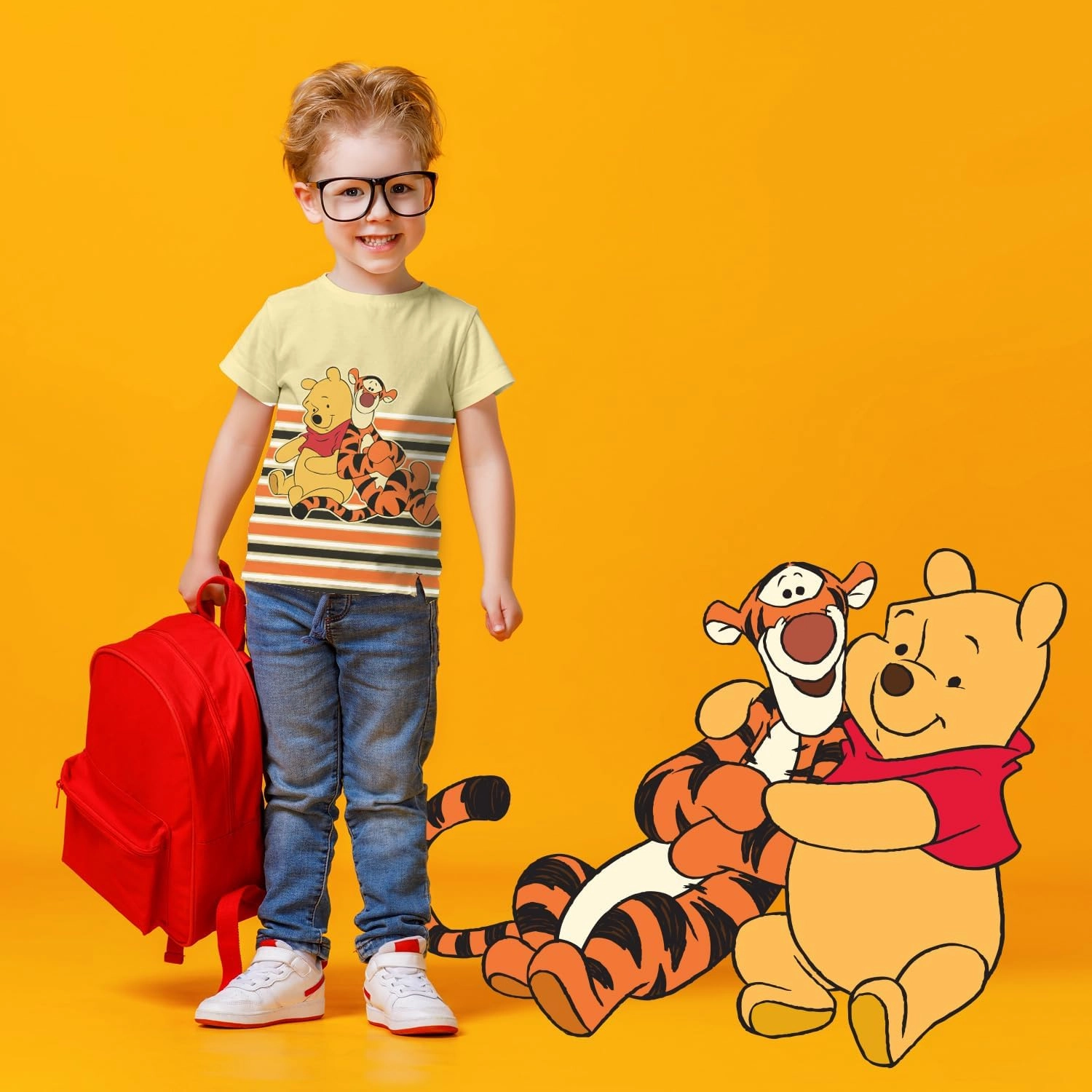 Winnie The Pooh Graphic T-Shirt (Sets) Tigger Eeyore Piglet Rabbit Roo Kanga Owl Lumpy Kessie Infant-Baby/Toddlers Clothes