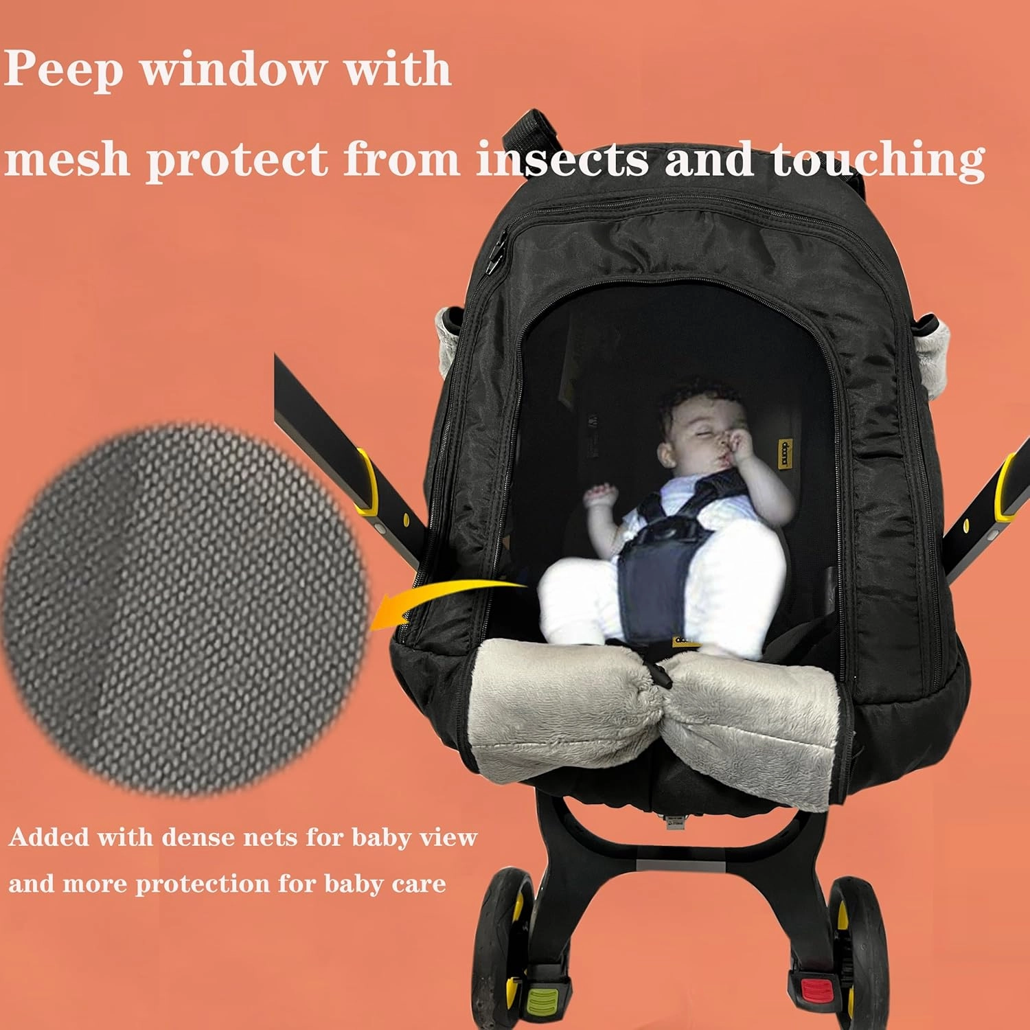 Winter Carseat Cover for Baby Cold-Weather Shield Protection - Baby Car Seat Cover for Infant Car Seat,Waterproof and Windproof Canopy CarSeat Covers for Baby Warm and Cozy Car Seat Covers