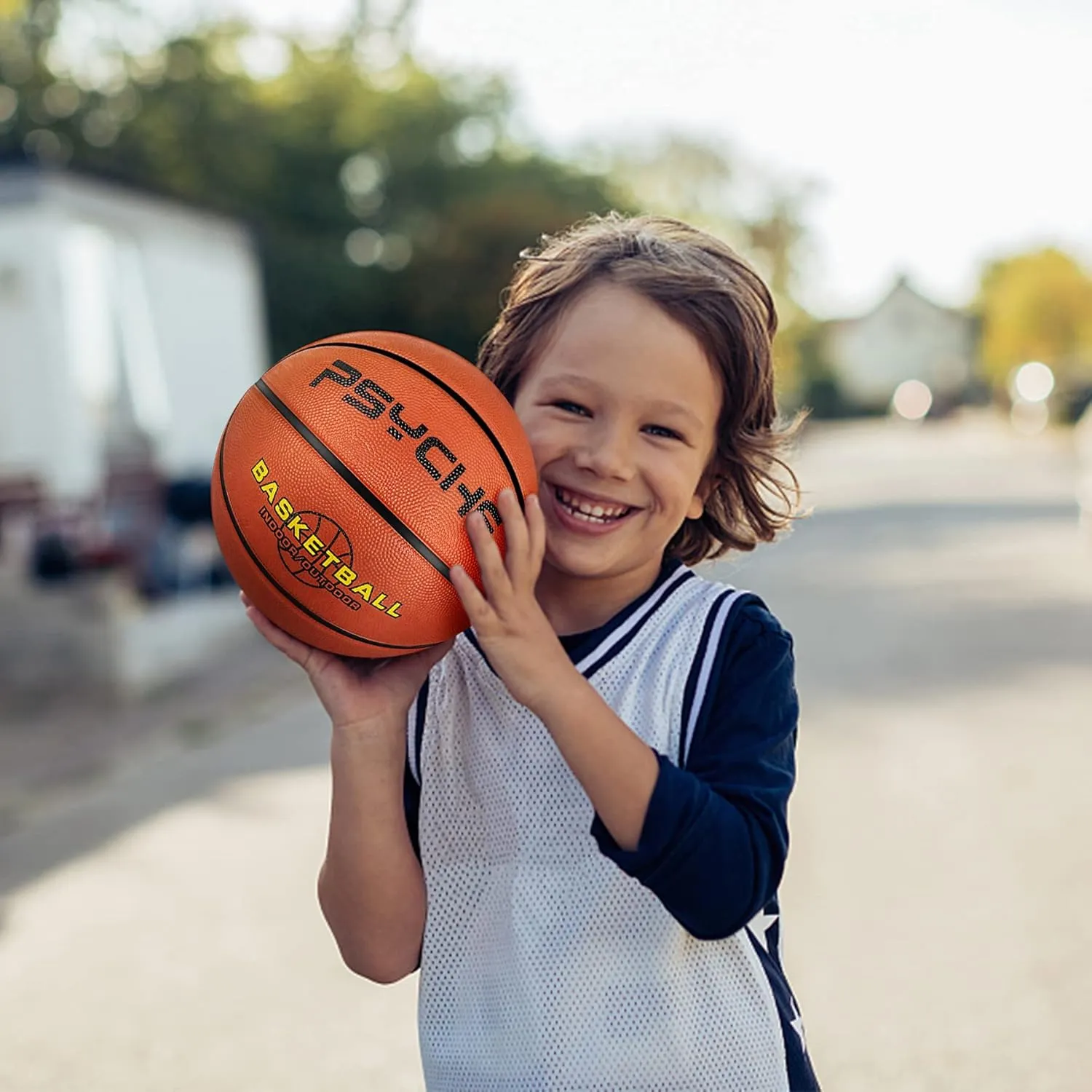 Wisdom Leaves Kids Youth Basketball Size 4/5(25.5/27.5") Premium Rubber Basketball for Boys Girls Indoor Outdoor Pool Games Play(Best Gifts)