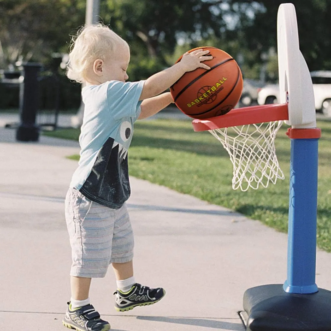 Wisdom Leaves Kids Youth Basketball Size 4/5(25.5/27.5") Premium Rubber Basketball for Boys Girls Indoor Outdoor Pool Games Play(Best Gifts)