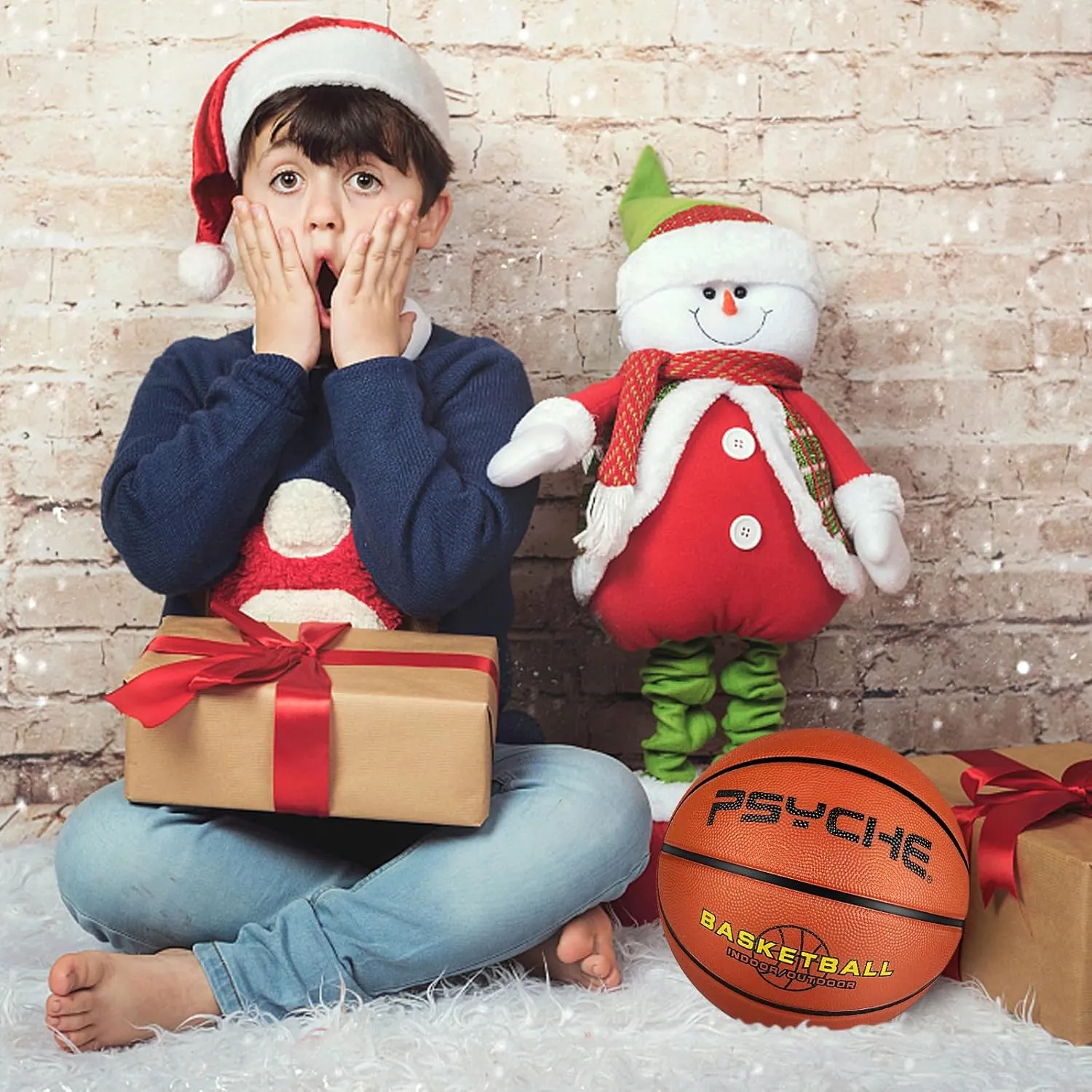 Wisdom Leaves Kids Youth Basketball Size 4/5(25.5/27.5") Premium Rubber Basketball for Boys Girls Indoor Outdoor Pool Games Play(Best Gifts)