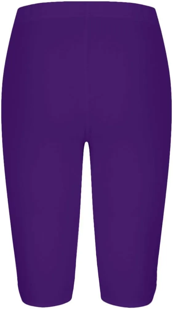 Women Elastic Comfy Yoga Sports Shorts Summer Casual Knee Length Leggings Athletic Workout Biker Shorts