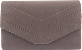Women Evening Bags Suede Envelope Flap Clutch Purses Handbag with Detachable Chain for Wedding Party Prom