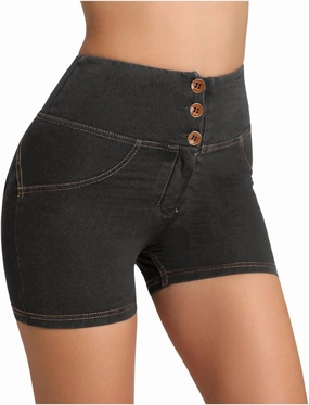 Women's Shorts Activewear High Waisted Tummy Control Spandex Booty Shorts Seamless Booty Biker Short Legging