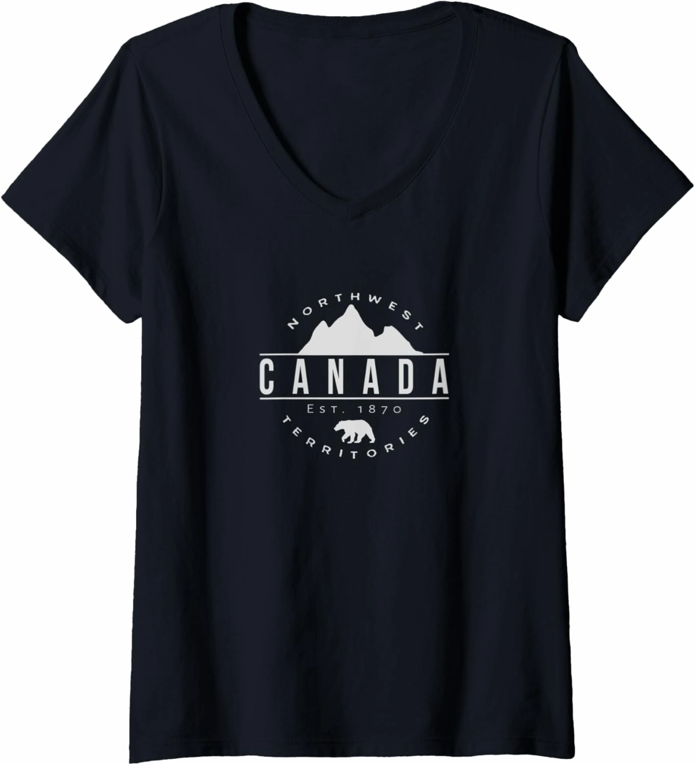 Womens Canada Northwest Territories XO4U Original V-Neck T-Shirt