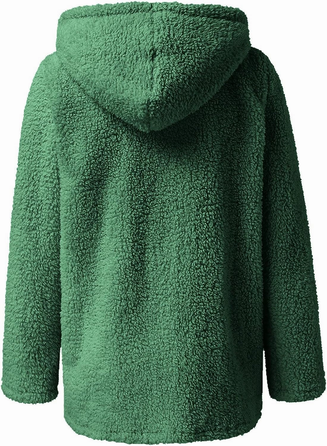 Womens Warm Coats 2025 Winter Fleece Teddy Sherpa Jacket Trendy Full Zip Up Hoodies with Pockets Soft Outerwear