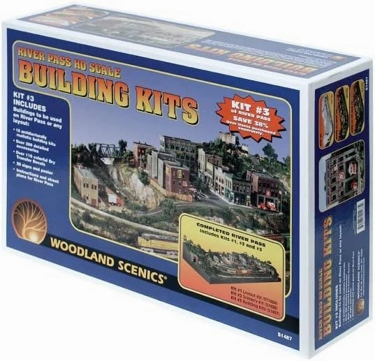 Woodland Scenics HO Scale River Pass Building Set