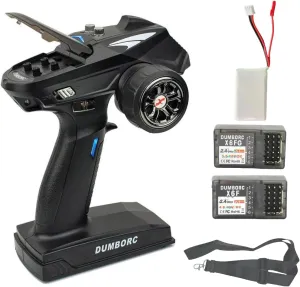 X6 6 Channel Transmitter and Receiver With Battery Remote and X6F X6FG Built-in Gyro Mixed Mode Controller for RC Car/Boat/Tank