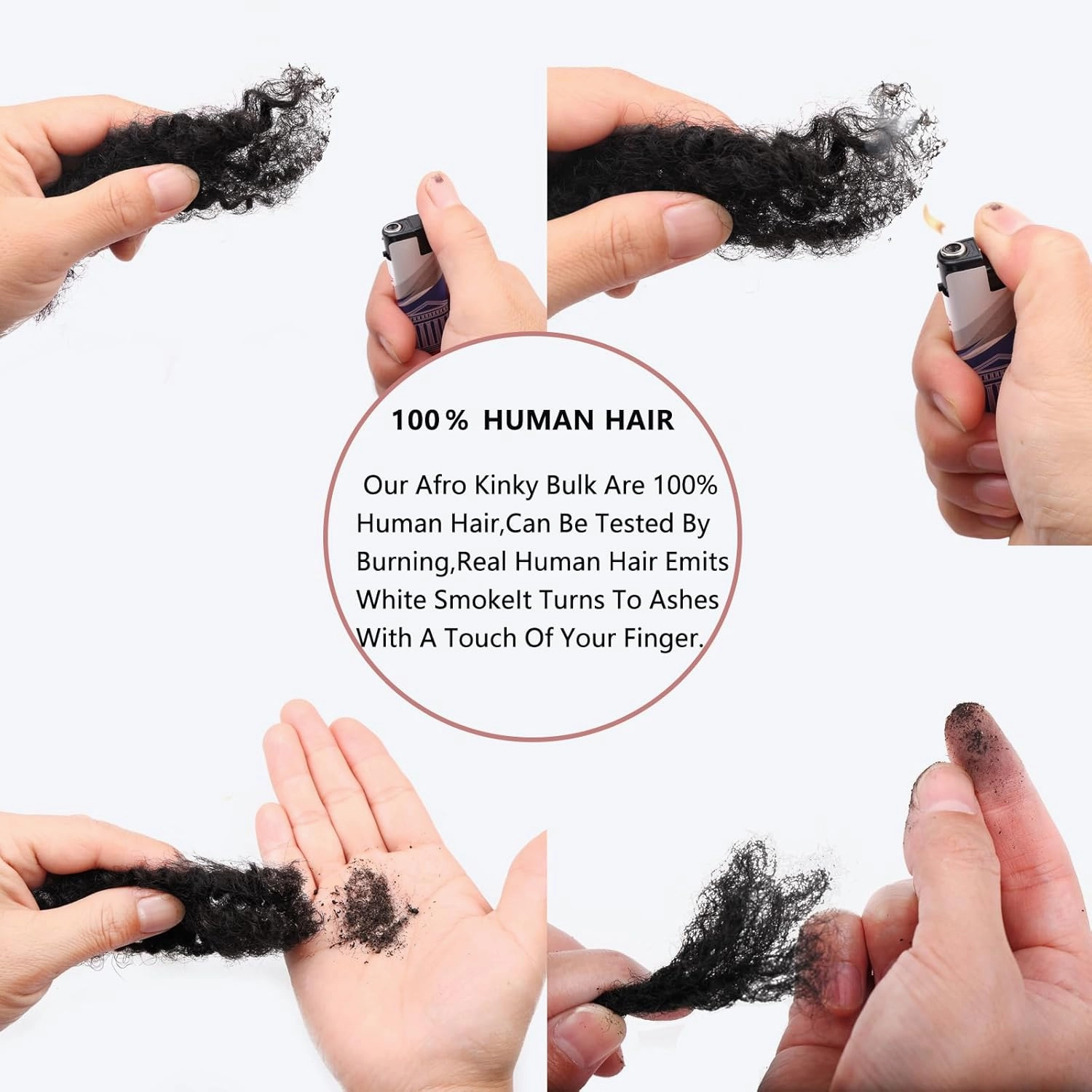 Xtrend 16 Inch 3Bundles90Gram Honey Blonde Afro Kinkys Bulk Human Hair For Dreadlocks, Loc Repair, Dreadlocks Extensions Mini Braiding Twists Afro Kinky Human Hair For Micro Twist Braiding Kinky Hair
