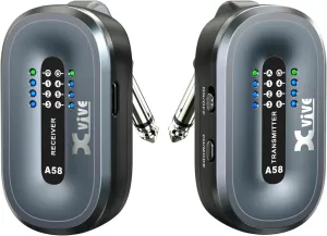 Xvive A58 Wireless Guitar System 5.8GHz Wireless Guitar Transmitter Receiver for Active or Passive Pickup Electric/Acoustic Bass Guitar