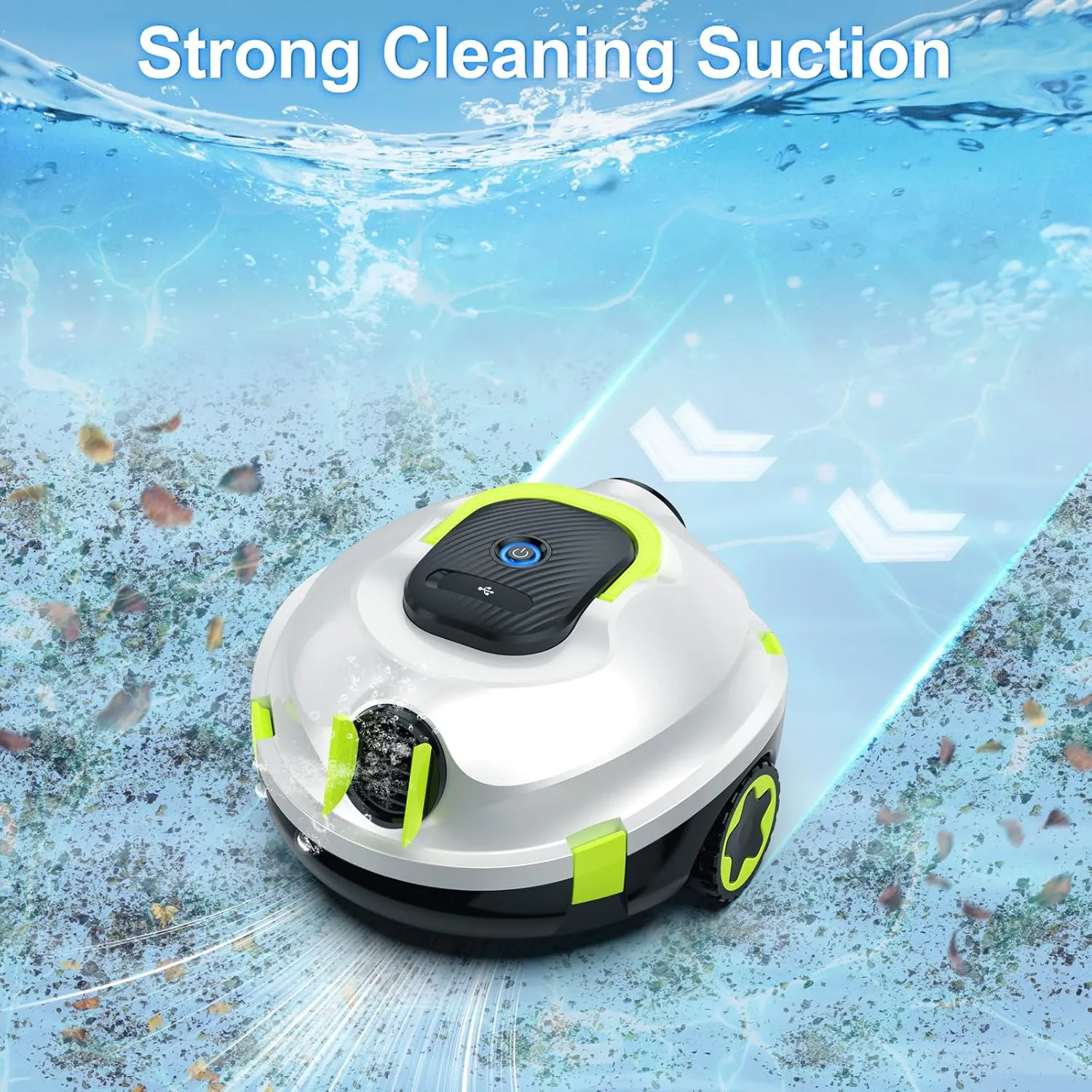 Y20 Cordless Robotic Pool Cleaner, Automatic Pool Vacuum for Above Ground & Inground Pool, 90 Min Runtime, Auto-Parking, Lightweight, Powerful Robot up to 1100 sq.ft