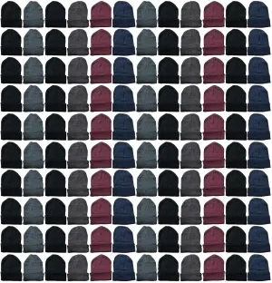 Yacht & Smith Wholesale Beanie and Glove Winter Bulk Kit, Kids Adults Bulk Sets, Homeless Donation Shelters