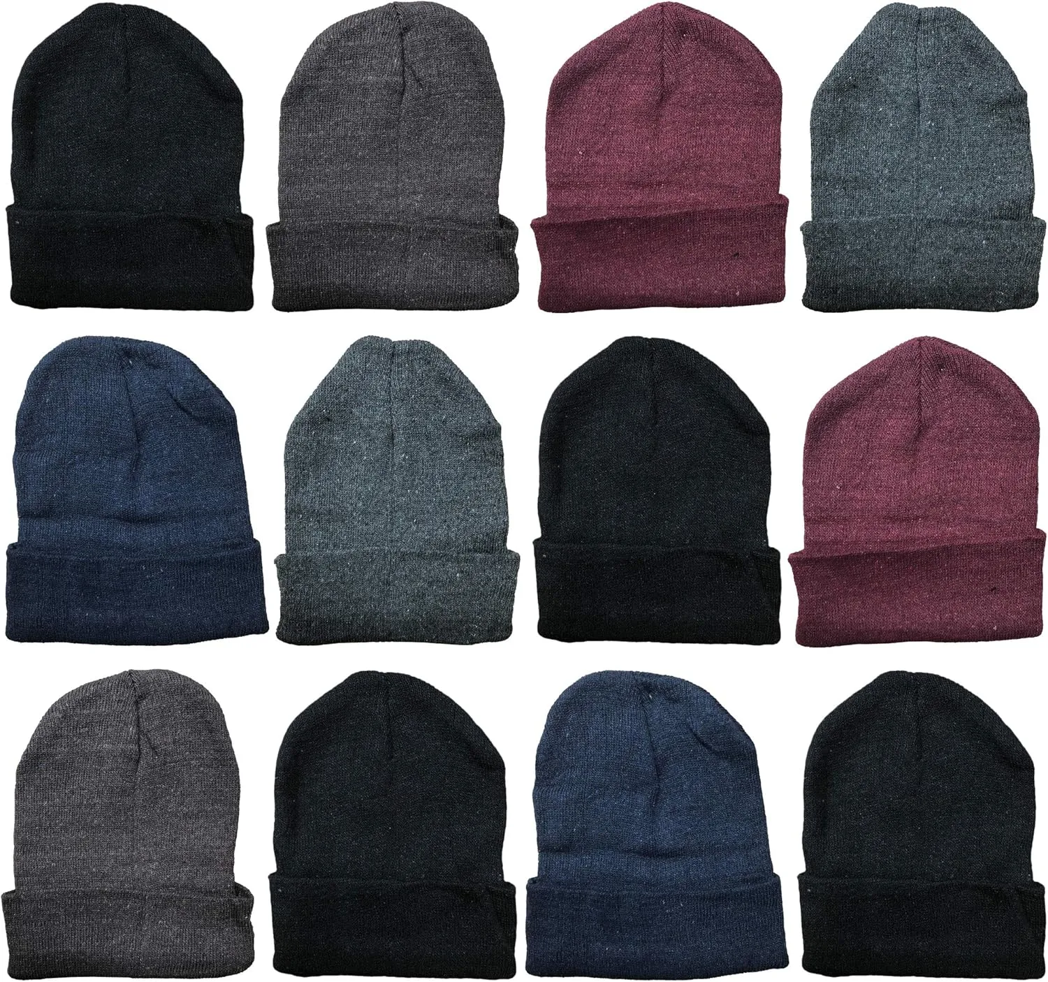Yacht & Smith Wholesale Beanie and Glove Winter Bulk Kit, Kids Adults Bulk Sets, Homeless Donation Shelters
