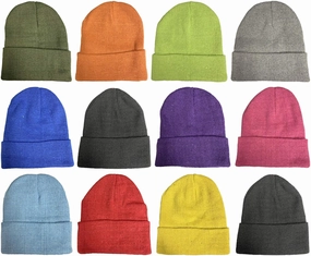 Yacht & Smith Case Pack of 168 Pieces Wholesale Beanie and Glove Winter Bulk Kit, Kids Adults Bulk Sets, Homeless Donation Shelters
