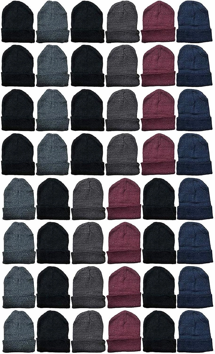 Yacht & Smith Wholesale Beanie and Glove Winter Bulk Kit, Kids Adults Bulk Sets, Homeless Donation Shelters