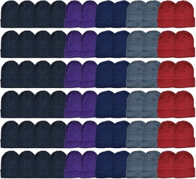 Yacht & Smith Wholesale Beanie and Glove Winter Bulk Kit, Kids Adults Bulk Sets, Homeless Donation Shelters