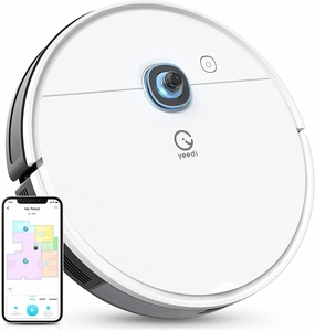 Yeedi k650 Robot Vacuum, 2000Pa Wi-Fi Robotic Vacuum Cleaner with 800ML Big Dustbin and Tangle-Free Brush, Perfect for Pet Hair, Carpets, Hard Floor, Self-Charging, Compatible with Boundary Strips