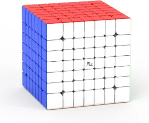 YJ MGC 7x7 Magnetic Stickerless Speed Cube 7x7x7 Cube Puzzle,YJ MGC 7 7x7 Flagship (YJ MGC 7 M - Stickerless)