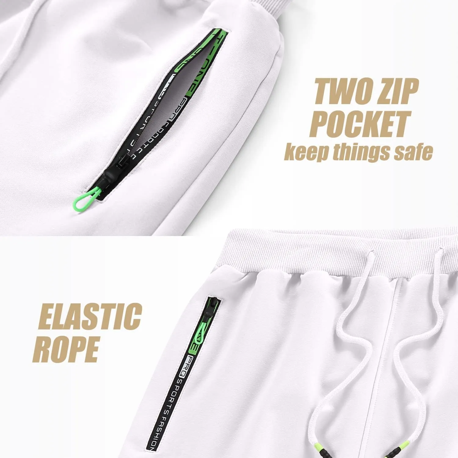 YTD Men's Shorts Casual Classic Fit Drawstring Summer Beach Shorts with Elastic Waist and Pockets