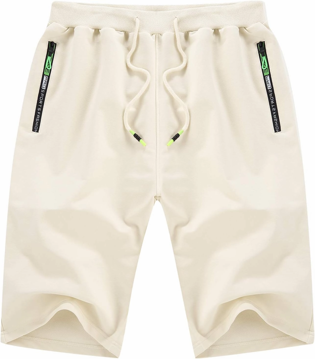YTD Men's Shorts Casual Classic Fit Drawstring Summer Beach Shorts with Elastic Waist and Pockets