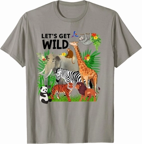 Zoo Animals Wildlife Birthday Party A Day At The Zoo Safari T-Shirt